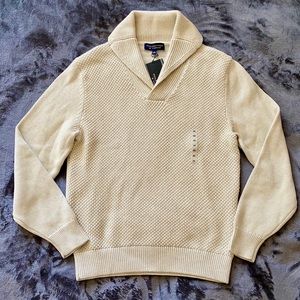 NWT Men’s Roundtree & Yorke beige sweater, Size M